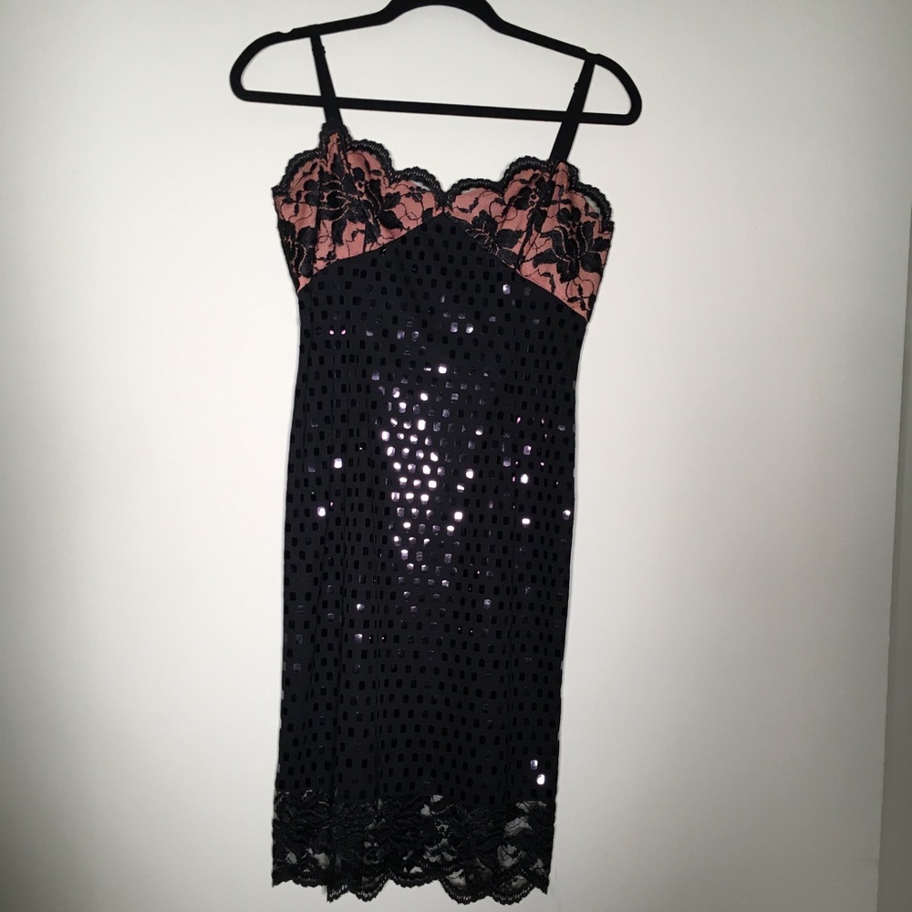 Lace Meets Sequin Dress